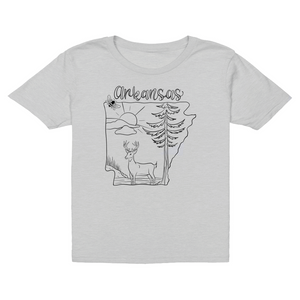 Arkansas Deer Coloring T-Shirt (Youth)