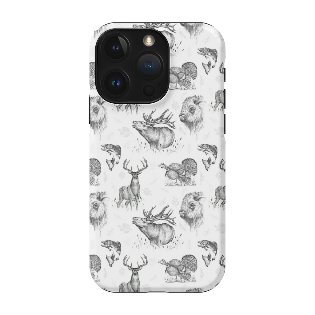 Wildlife Art Collage TOUGH Phone Case