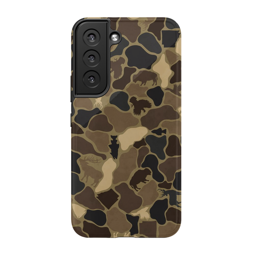 AR Wildlife Camo Brown TOUGH Phone Case