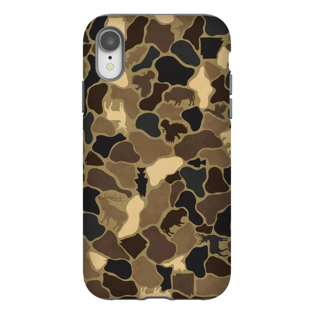 AR Wildlife Camo Brown TOUGH Phone Case