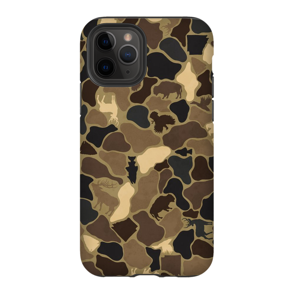 AR Wildlife Camo Brown TOUGH Phone Case