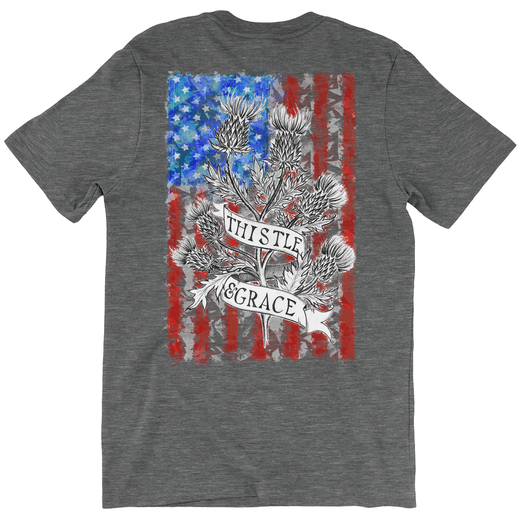 US Flag Thistle & Grace T-Shirt (Adult BACK)