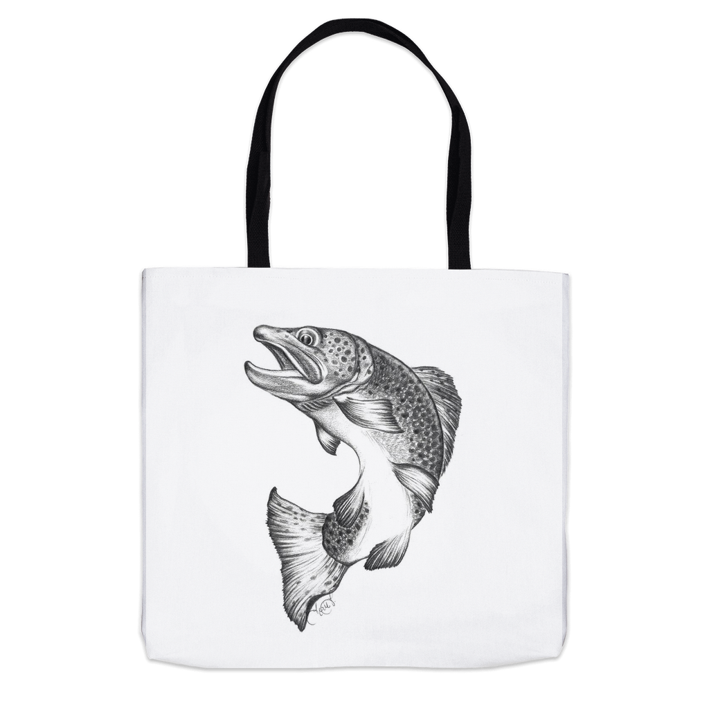 Jumping Trout Tote Bag