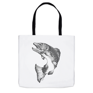 Jumping Trout Tote Bag