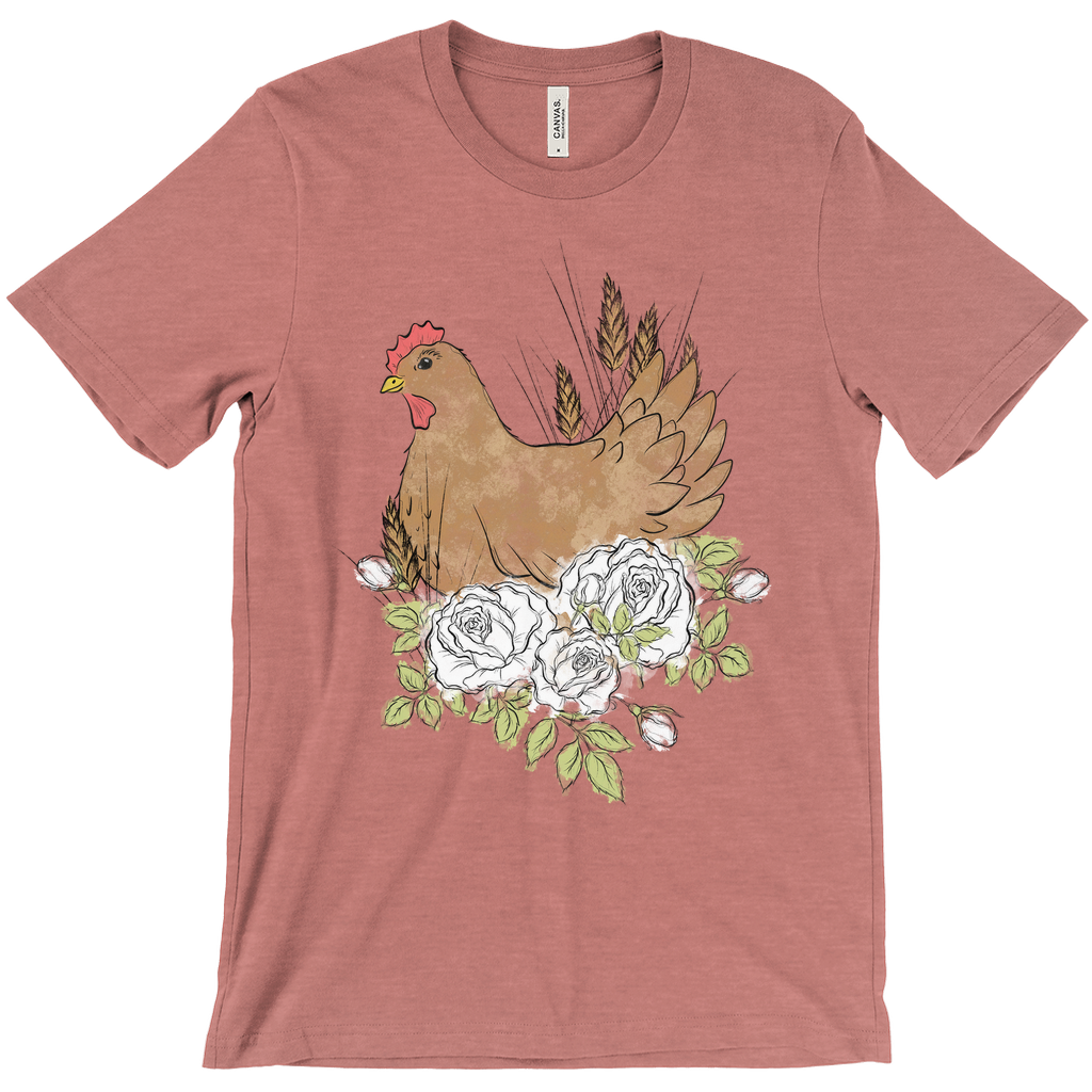 Floral Hen T-Shirt (Adult)