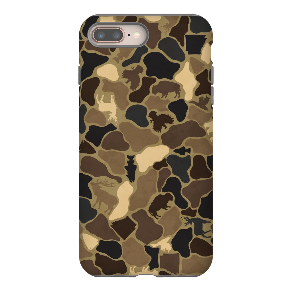 AR Wildlife Camo Brown TOUGH Phone Case