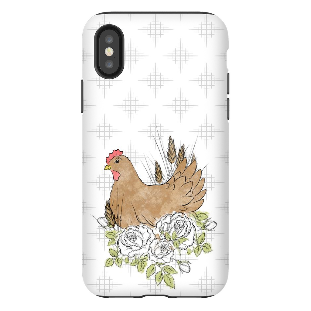 Floral Chicken TOUGH Phone Case