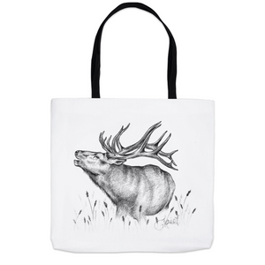 Bugling Elk Tote Bag