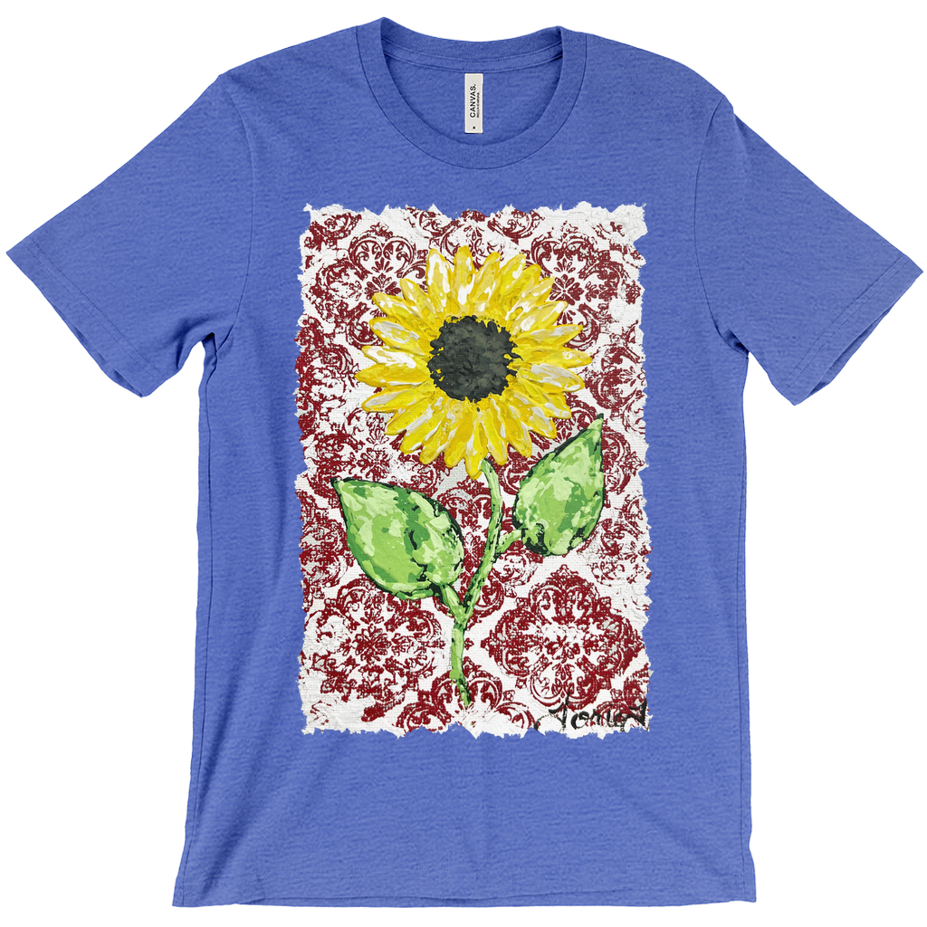 Vintage Red Sunflower T-Shirt (Adult)