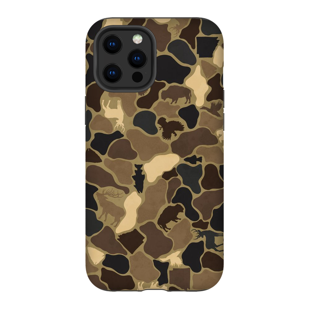 AR Wildlife Camo Brown TOUGH Phone Case