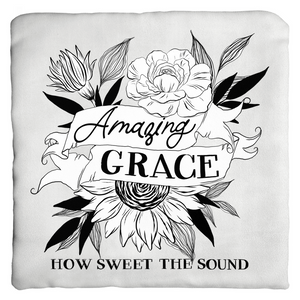 Amazing Grace Floral Throw Pillow