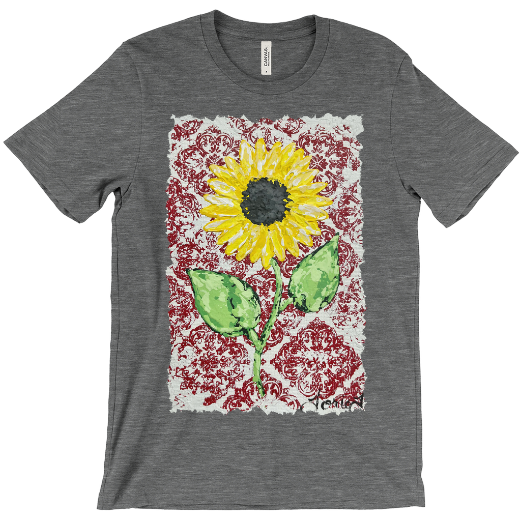 Vintage Red Sunflower T-Shirt (Adult)