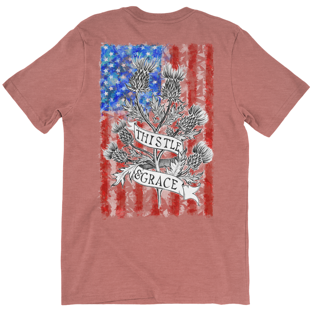 US Flag Thistle & Grace T-Shirt (Adult BACK)