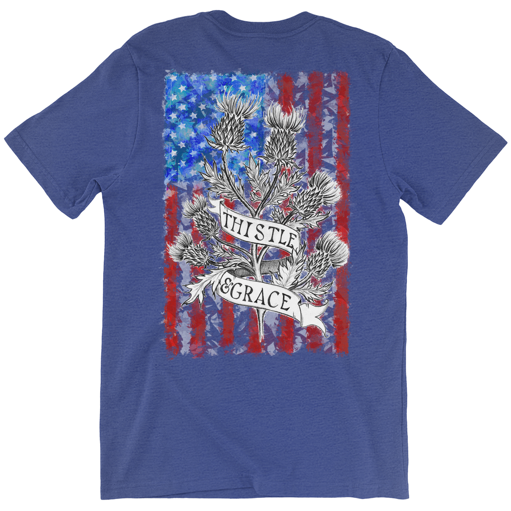 US Flag Thistle & Grace T-Shirt (Adult BACK)