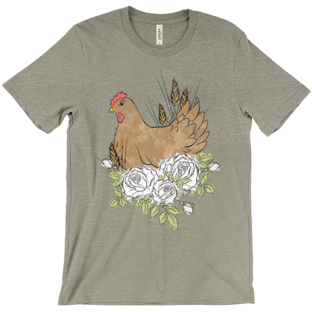 Floral Hen T-Shirt (Adult)