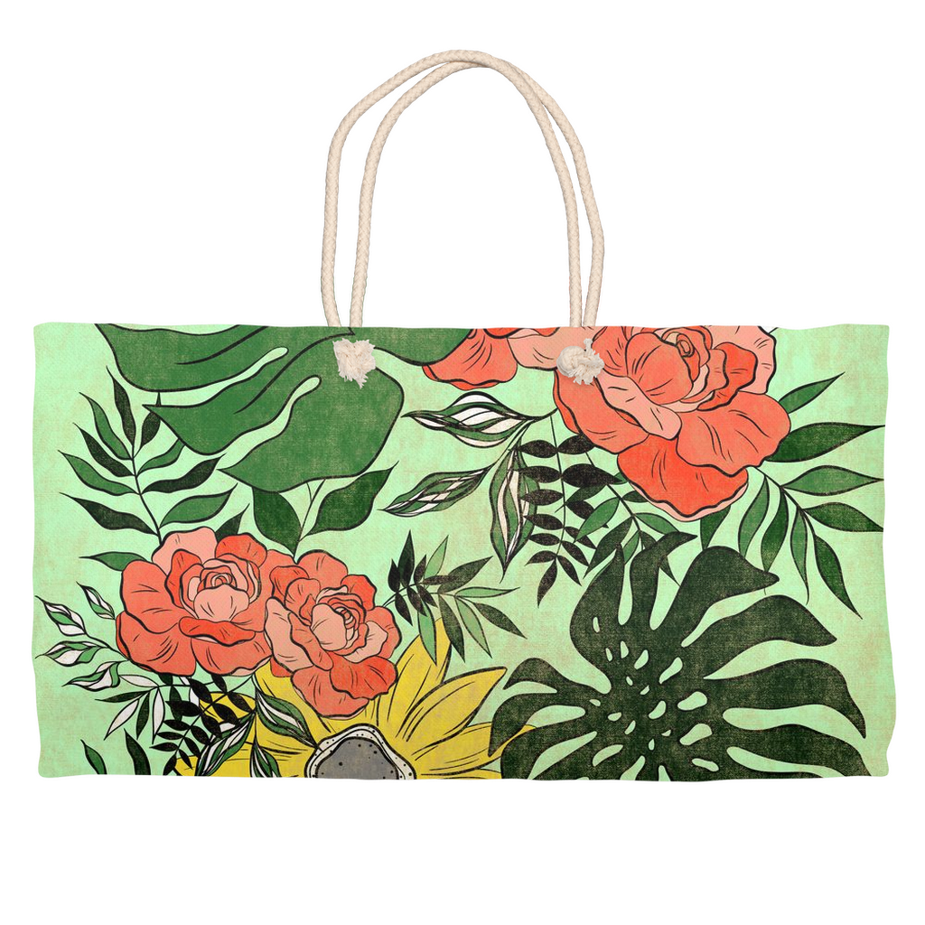 Colorful Plant Collage Weekender Tote