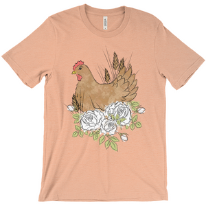 Floral Hen T-Shirt (Adult)