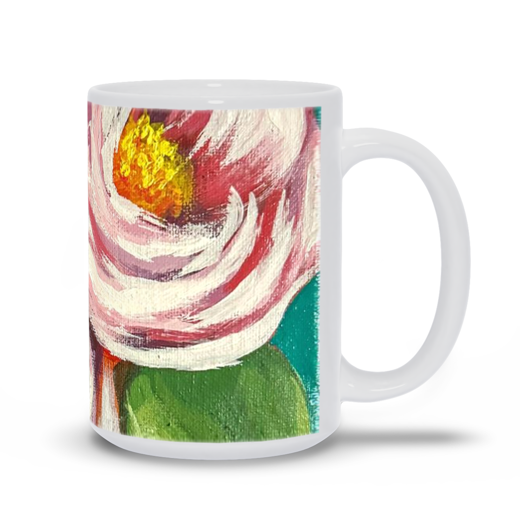 Frosted Roses Mug