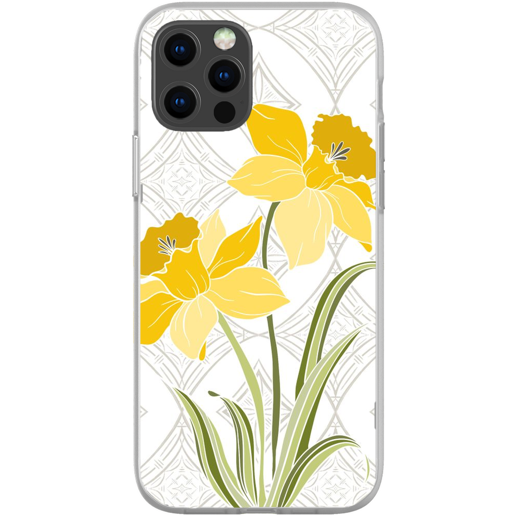 Art Deco Daffodil FLEX Phone Case Thistle & Grace Art Deco Daffodil FLEX Phone Case Thistle & Grace