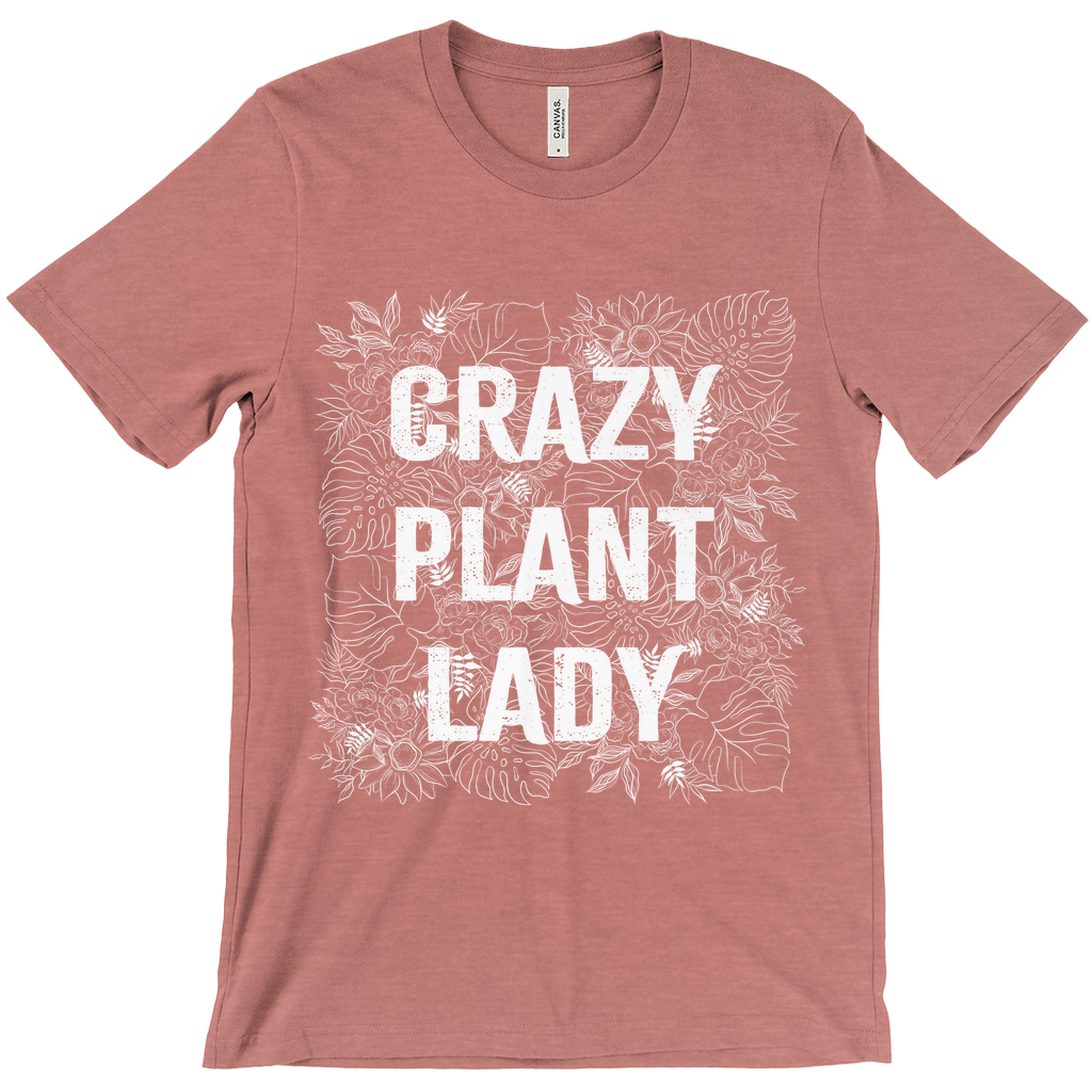 Crazy Plant Lady T-Shirt White Ink (Adult)