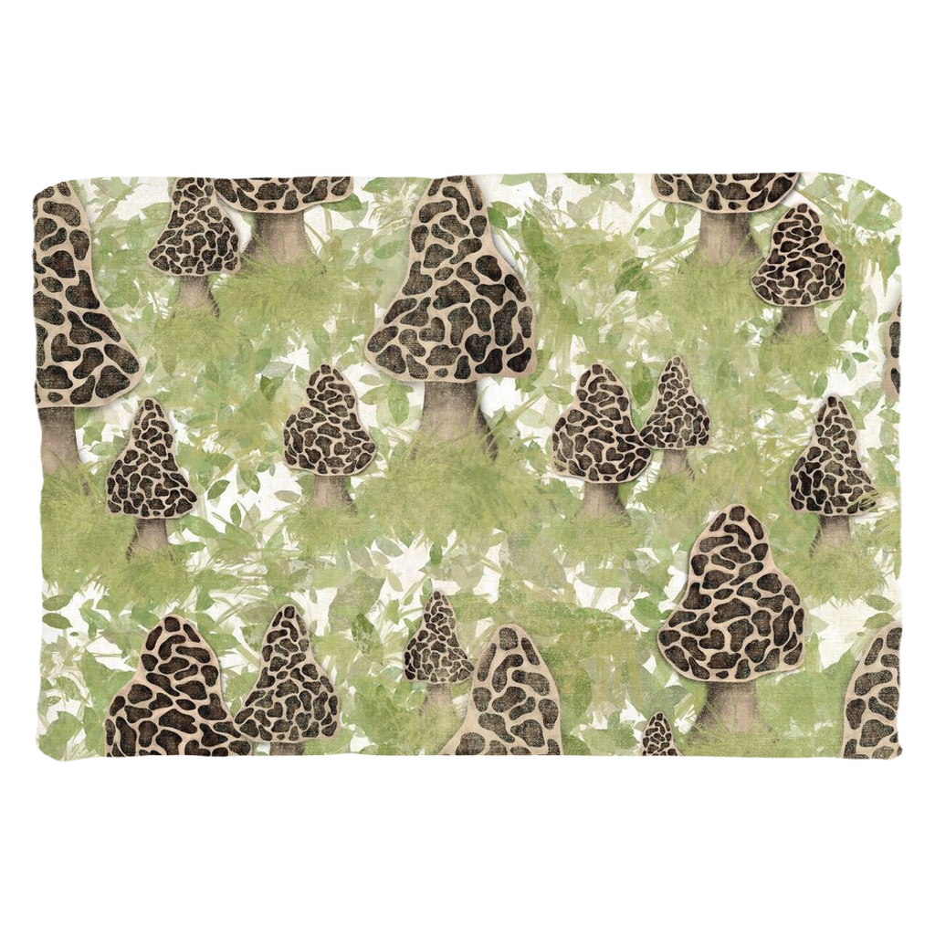 Morel Mushrooms Throw Pillow