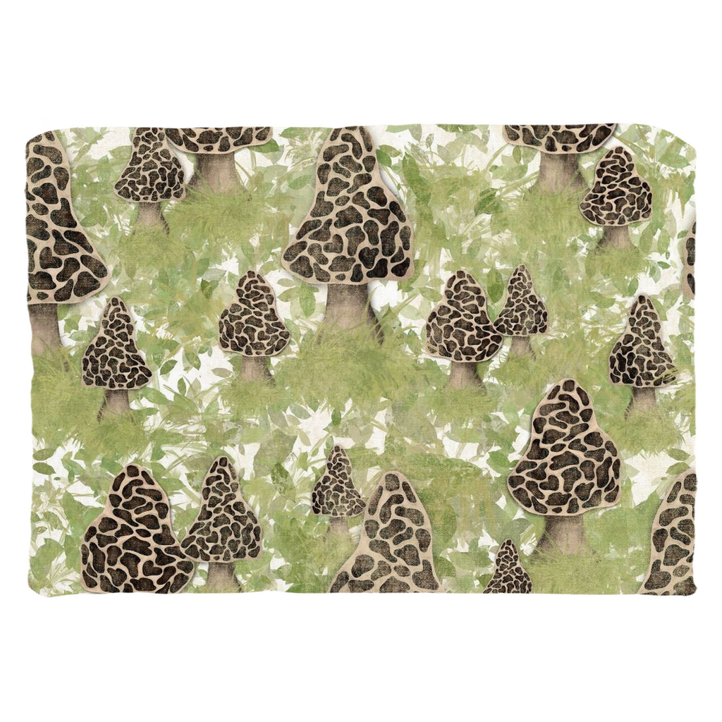 Morel Mushrooms Throw Pillow