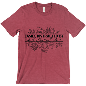 Easily Distracted by Plants T-Shirt Black Ink (Adult)