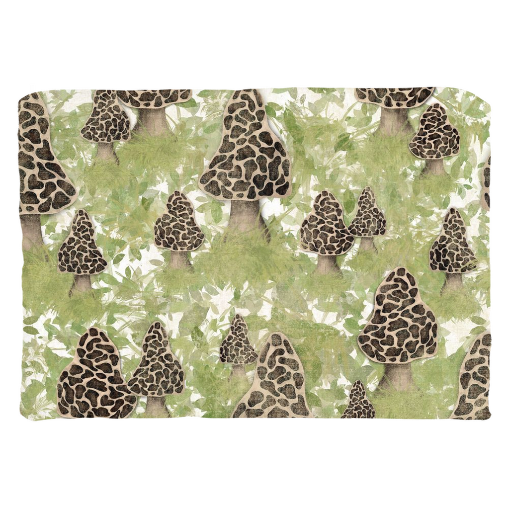 Morel Mushrooms Throw Pillow