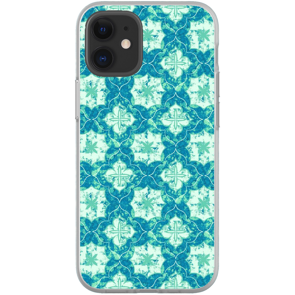 Turquoise Moroccan Stars FLEX Phone Case