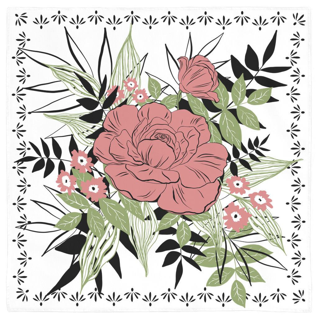 Peony Bouquet Bandana