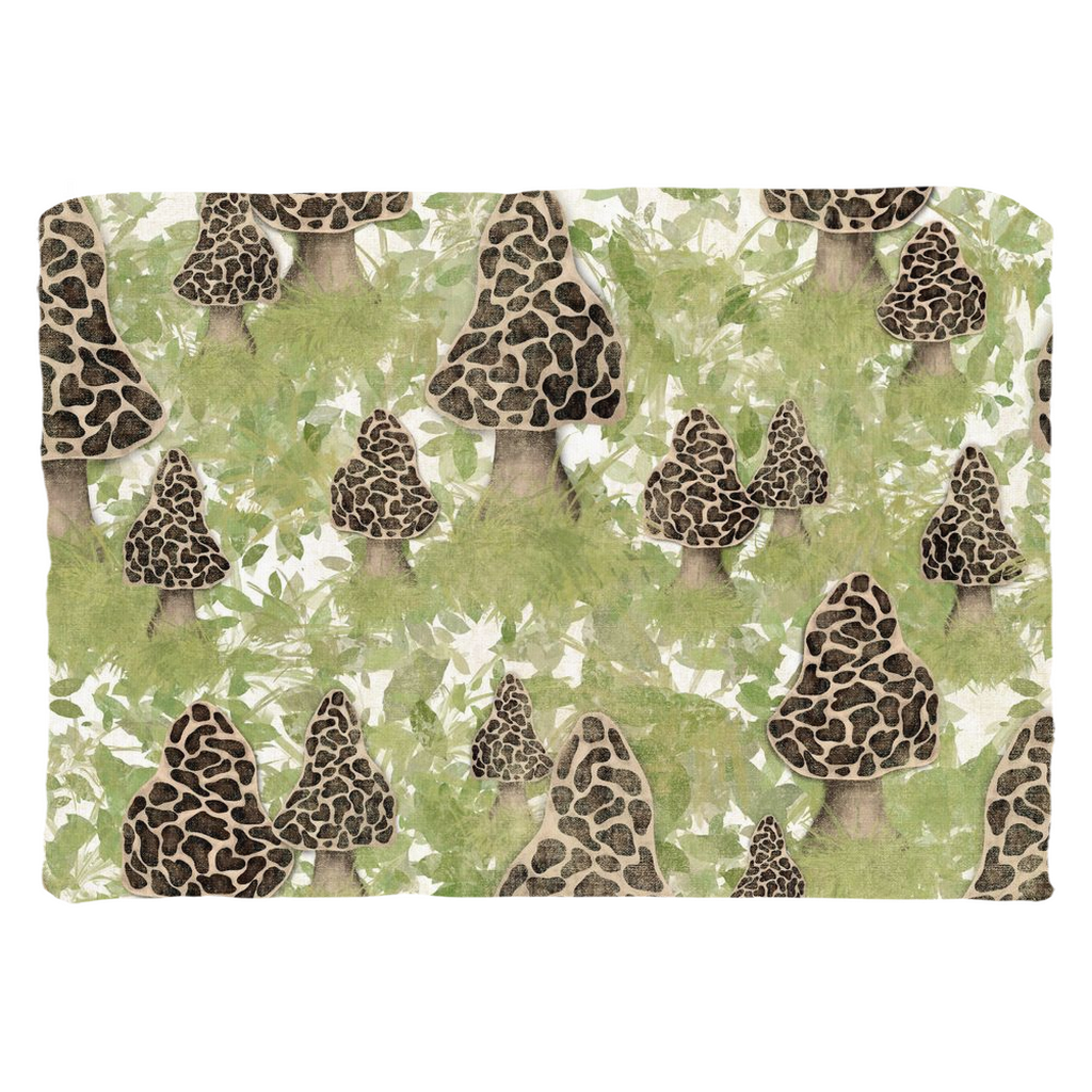 Morel Mushrooms Throw Pillow