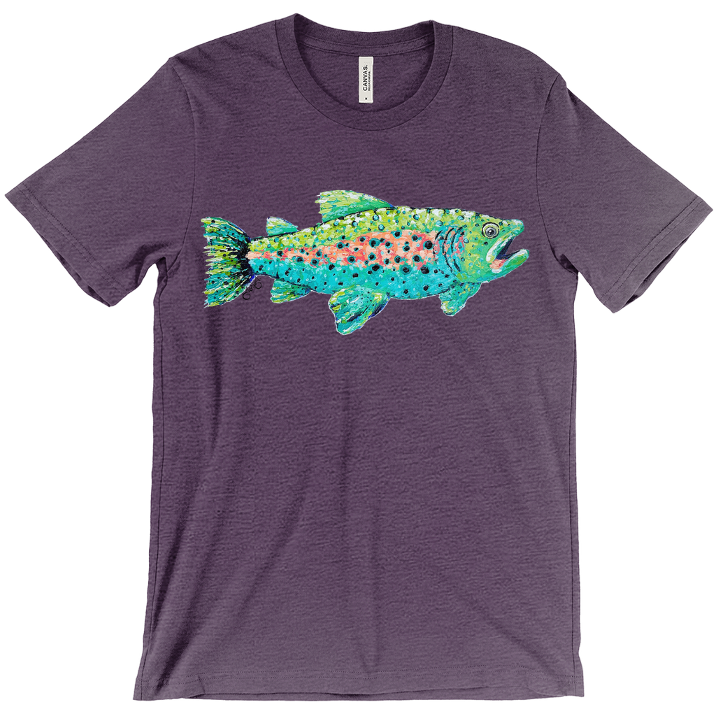 Trout Canvas T-Shirt (Adult)