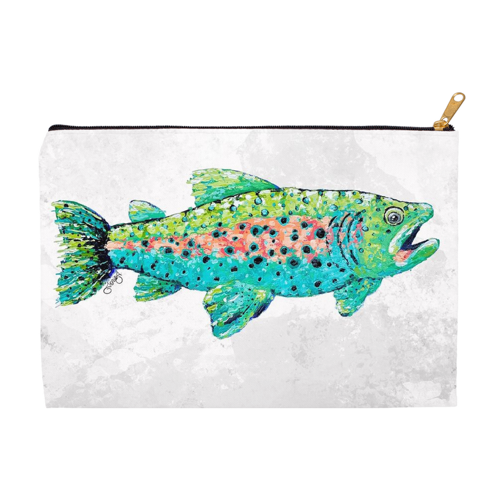 Trout Canvas Accessory Pouch