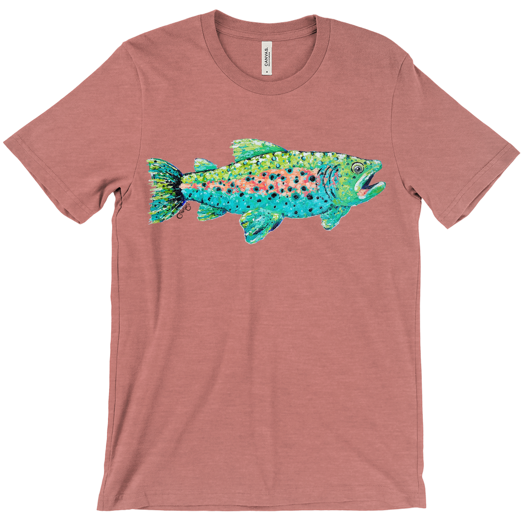 Trout Canvas T-Shirt (Adult)