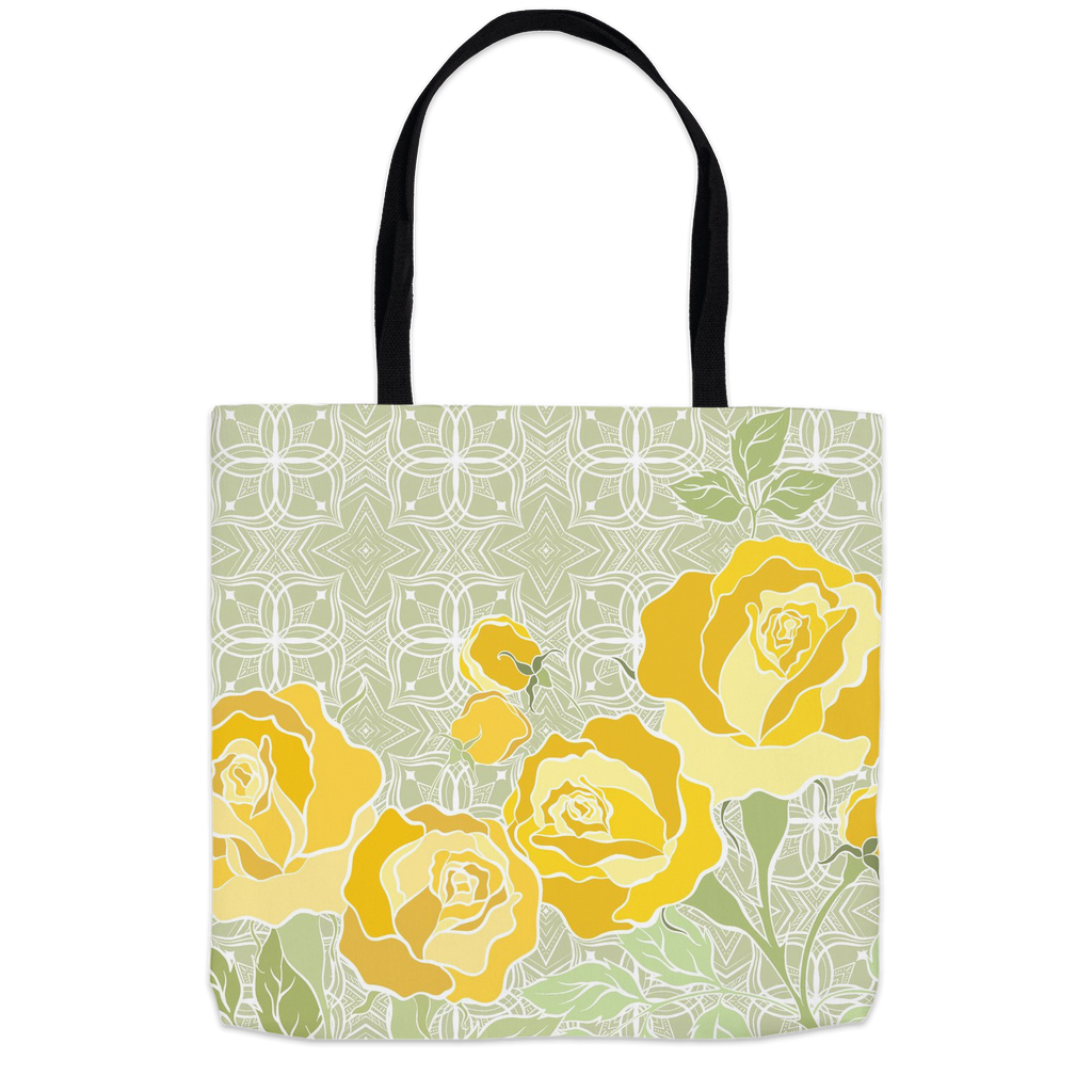 Art Deco Rose Sage Tote Bag