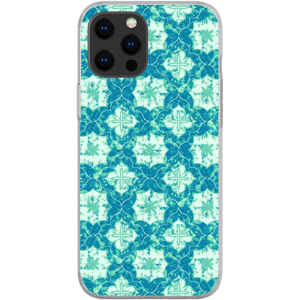 Turquoise Moroccan Stars FLEX Phone Case