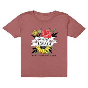 Amazing Grace Floral T-Shirt (Youth)