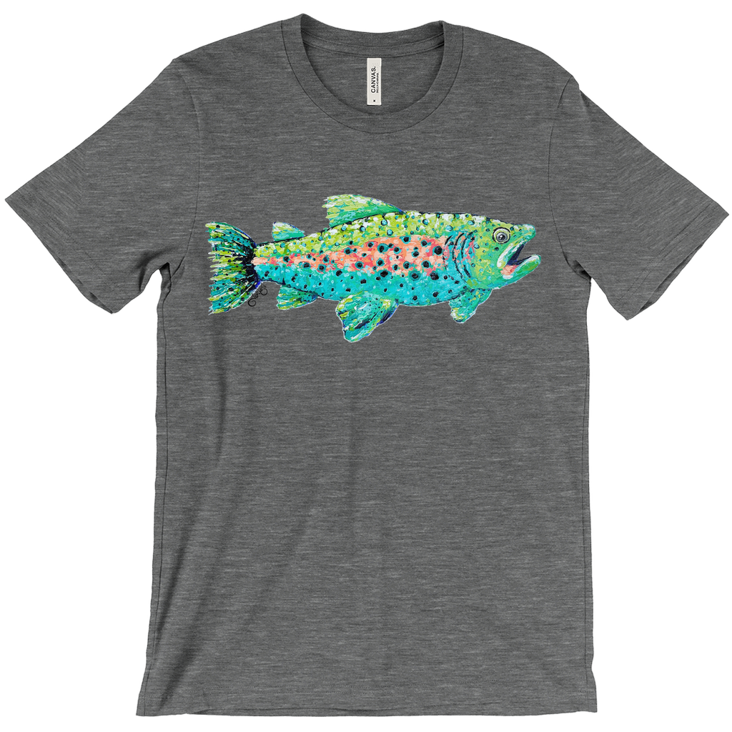 Trout Canvas T-Shirt (Adult)