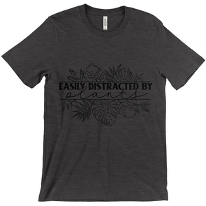 Easily Distracted by Plants T-Shirt Black Ink (Adult)