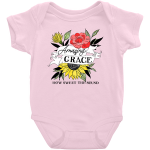 Amazing Grace Floral Onesie