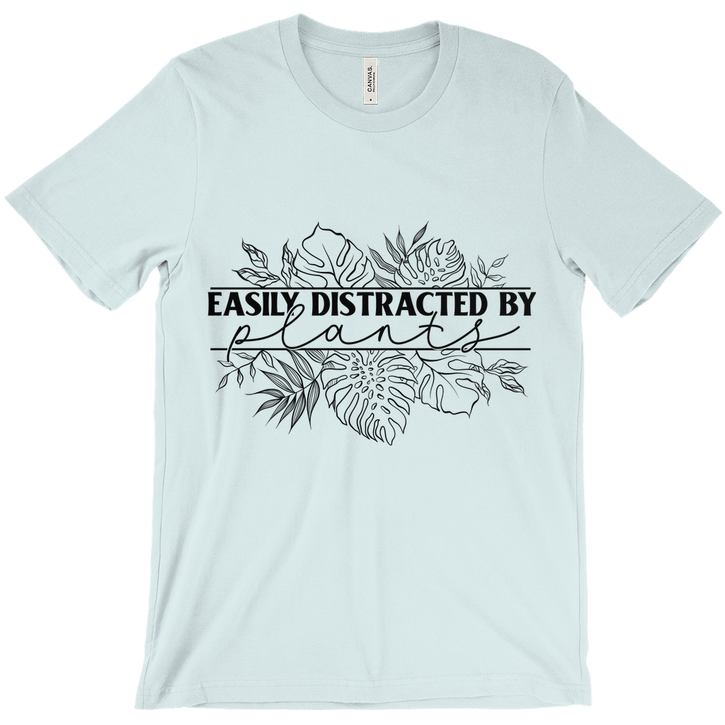 Easily Distracted by Plants T-Shirt Black Ink (Adult)