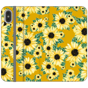 Golden Sunflower Fields WALLET Phone Case