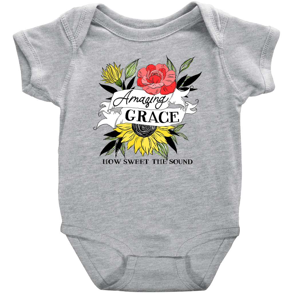 Amazing Grace Floral Onesie