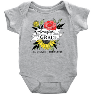 Amazing Grace Floral Onesie