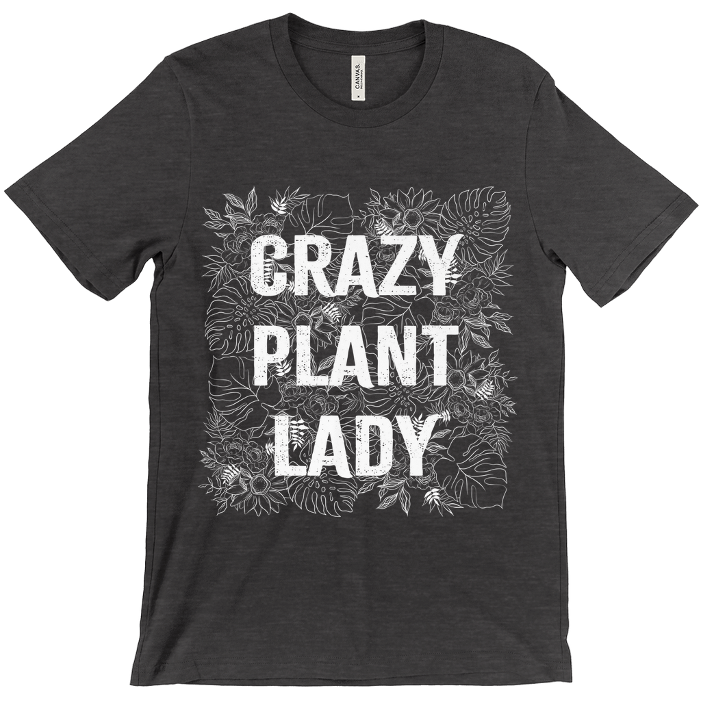 Crazy Plant Lady T-Shirt White Ink (Adult)