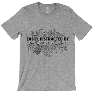 Easily Distracted by Plants T-Shirt Black Ink (Adult)