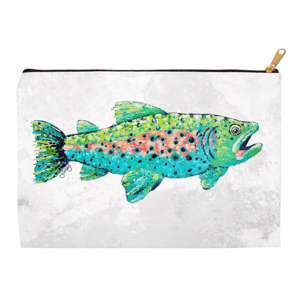 Trout Canvas Accessory Pouch