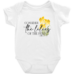 Consider the Lilies Onesie