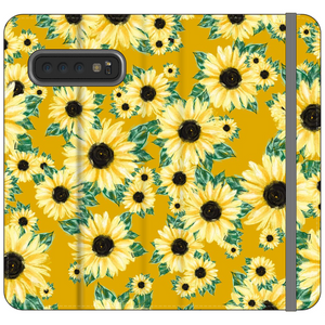 Golden Sunflower Fields WALLET Phone Case