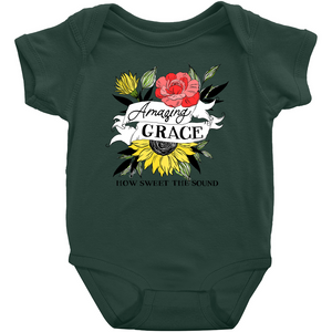 Amazing Grace Floral Onesie